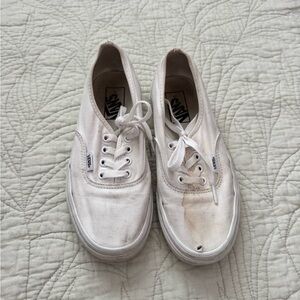 Vans Classic White Lace-Up Sneakers